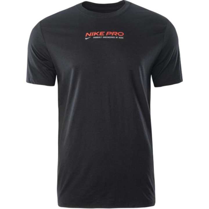 Nike Nike T Shirts Men's Black Crew Neck Moderate Straight Fit