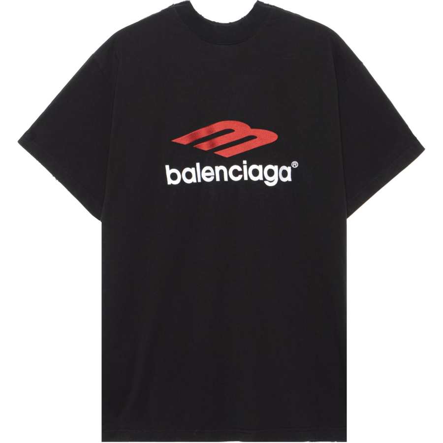 Balenciaga SS24 T Shirt Loose Fit Unisex Black