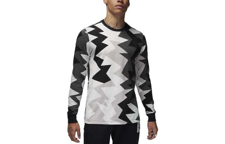 Jordan Jordan T Shirts Men's Black Crew Neck Moderate Straight Fit