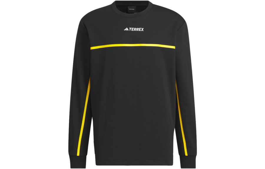 Adidas Adidas National Geographic Co Branded Section T Shirts Men's Black Crew Neck Moderate Straight Fit