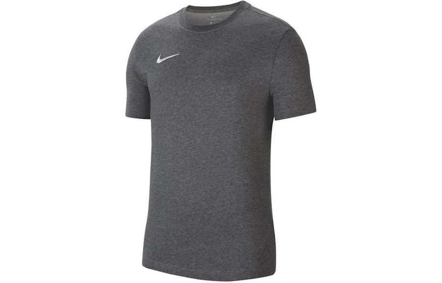 Nike Nike T Shirts Men's Gray Crew Neck Moderate Straight Fit
