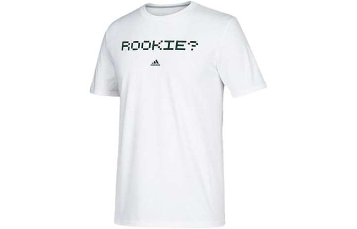 Adidas Adidas T Shirts Men's White Crew Neck Moderate Straight Fit