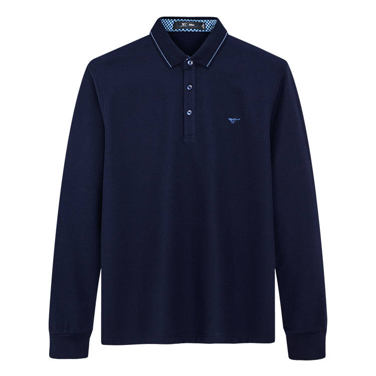 SEPTWOLVES T Shirts Men's Polo Collar Moderate Straight Fit