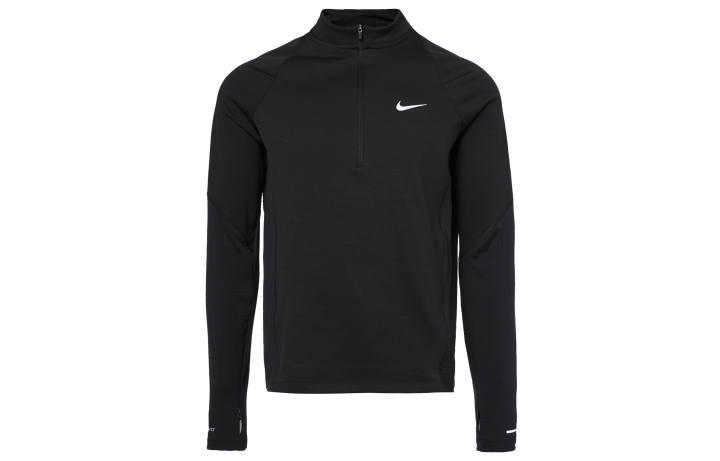 Nike Nike T Shirts Men's Black Stand Collar Moderate Straight Fit
