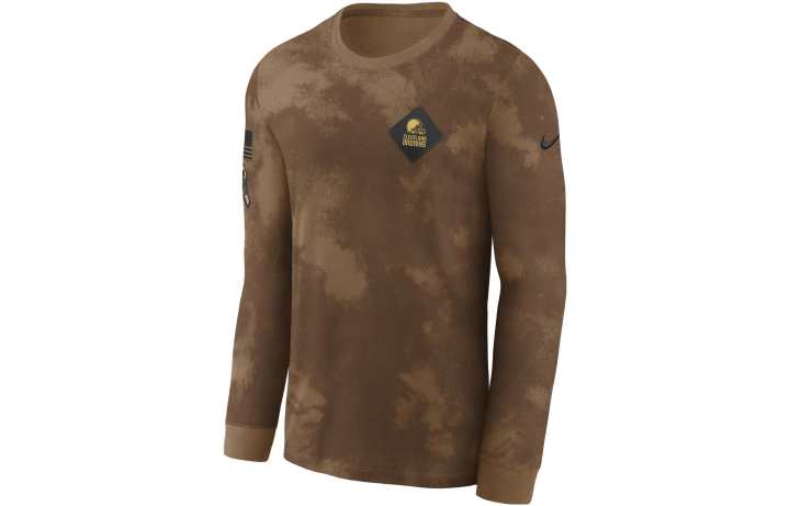Nike Nike T Shirts Men's Brown Crew Neck Moderate Straight Fit