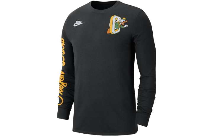 Nike Nike T Shirts Men's Black Crew Neck Moderate Straight Fit