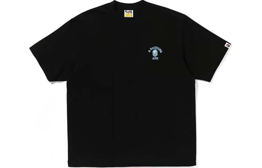 A BATHING APE Bape College One Point Relaxed Fit Tee
