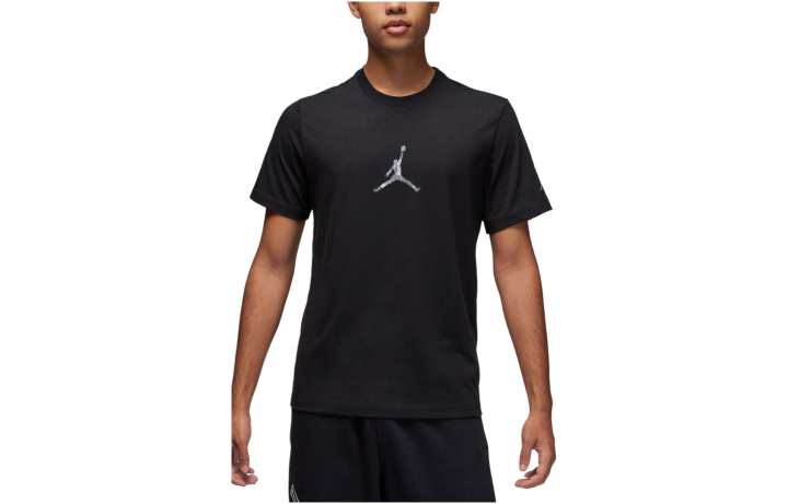 Nike Nike T Shirts Men's Black Crew Neck Moderate Straight Fit