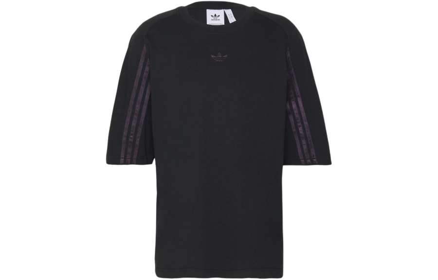Adidas Adidas T Shirts Men's Black Crew Neck Moderate Straight Fit