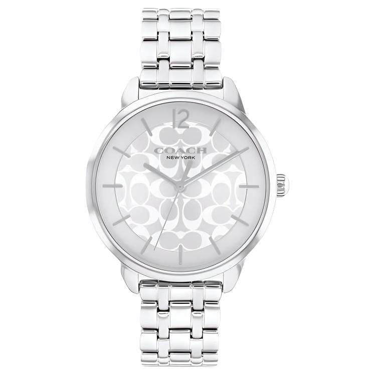 COACH Wrist Watches Quartz Movement Stainless Steel Strap 34mm White Dial Women's Watch