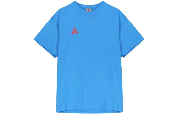 Nike Nike T Shirts Men's Blue Crew Neck Moderate Straight Fit
