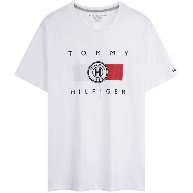 Tommy Hilfiger T Shirts Men's Crew Neck Moderate