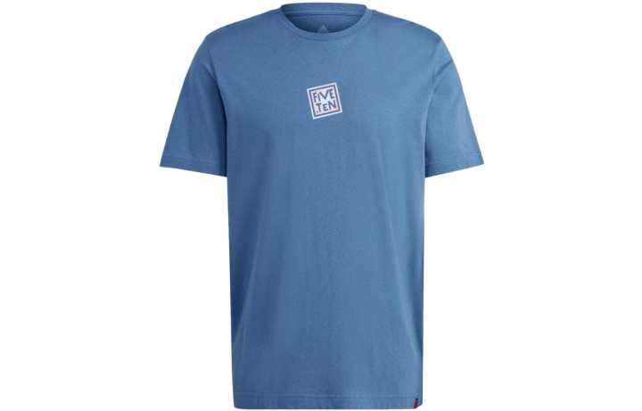 Adidas Adidas T Shirts Men's Blue Crew Neck Moderate Straight Fit