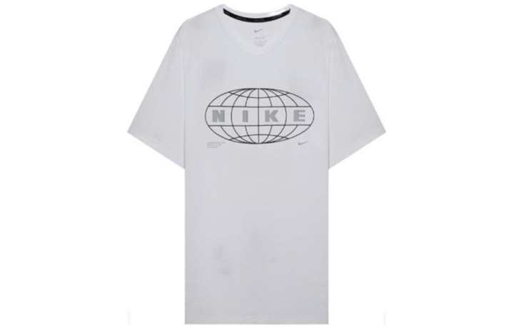 Nike Nike T Shirts Men's White Crew Neck Moderate Straight Fit