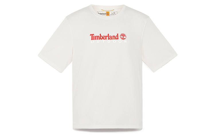 Timberland T Shirt Men's Vintage White