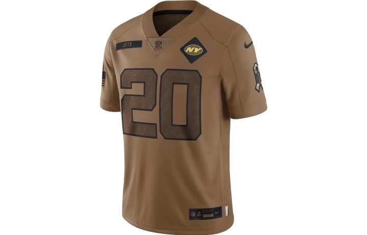 Nike Nike X NFL T Shirts Men's Brown V Neck Moderate Straight Fit