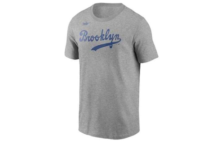 Nike Nike T Shirts Men's Gray Crew Neck Moderate Straight Fit