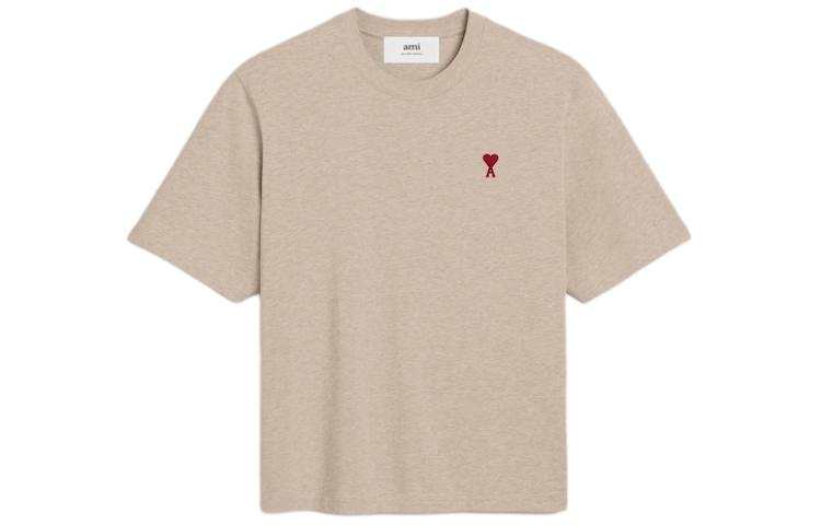 AMIPARIS Ami Paris Ami De Coeur Logo Embroidered Crewneck T Shirt