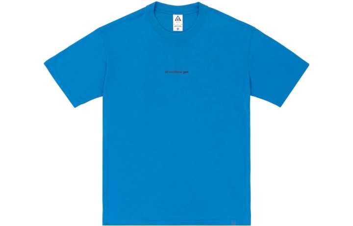 Nike Nike T Shirts Men's Blue Crew Neck Moderate Straight Fit