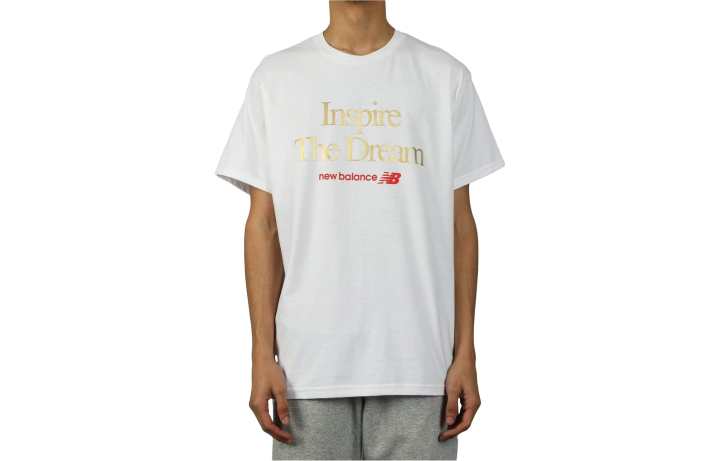 New Balance New Balance T Shirts Men's White Crew Neck Moderate Other