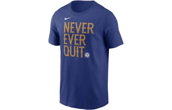 Nike Nike T Shirts Men's Blue Crew Neck Moderate Straight Fit