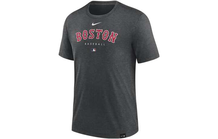 Nike Nike T Shirts Men's Gray Crew Neck Moderate Straight Fit