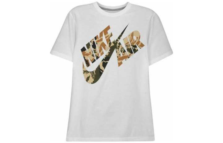 Nike Nike T Shirts Men's White Crew Neck Moderate Straight Fit