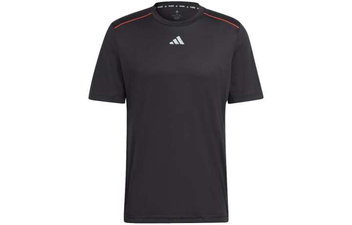 Adidas Adidas T Shirts Men's Black Crew Neck Moderate Straight Fit