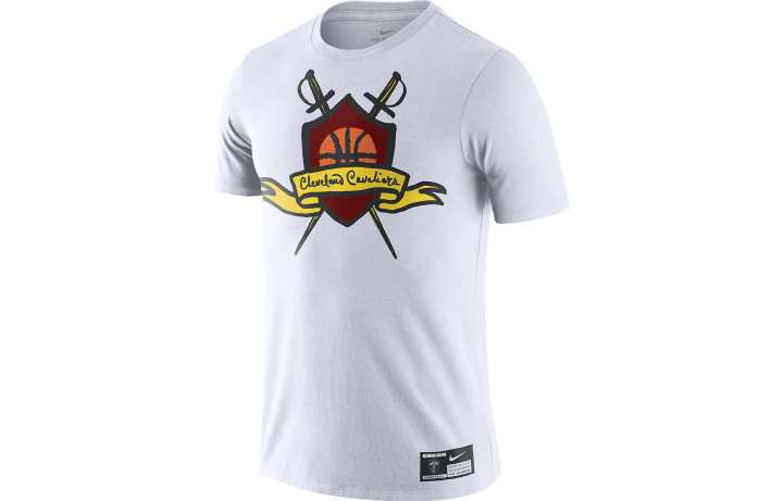 Nike Nike X NBA T Shirts Men's White Crew Neck Moderate Straight Fit