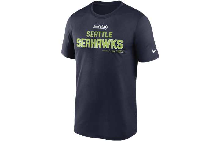 Nike Nike X NFL T Shirts Men's Marine Blue Crew Neck Moderate Straight Fit