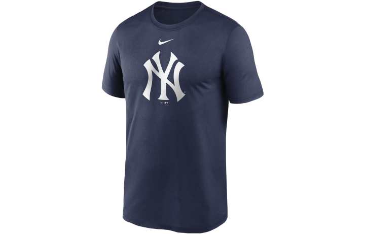 Nike Nike T Shirts Men's Marine Blue Crew Neck Moderate Straight Fit