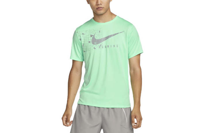 Nike Nike Dri FIT Uv Run Division ' Glow' T shirt