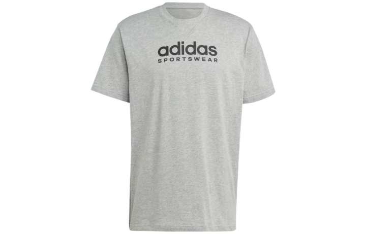 Adidas Adidas T Shirts Men's Gray Crew Neck Moderate Straight Fit