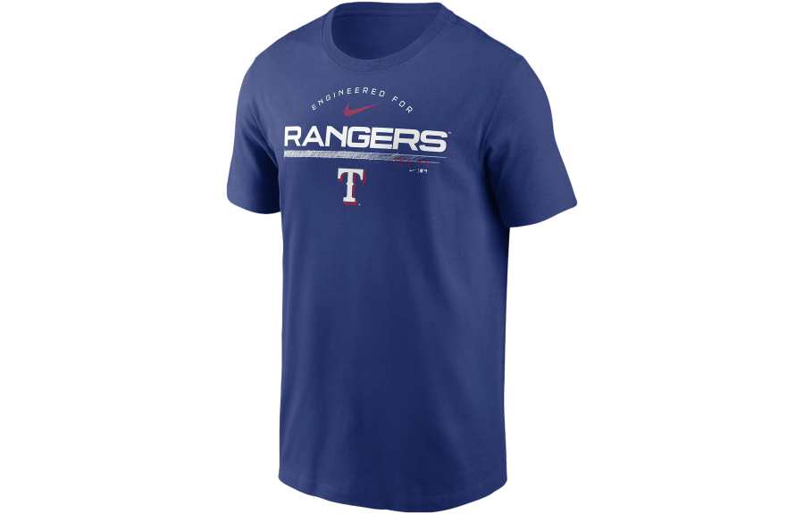Nike Nike T Shirts Men's Blue Crew Neck Moderate Straight Fit