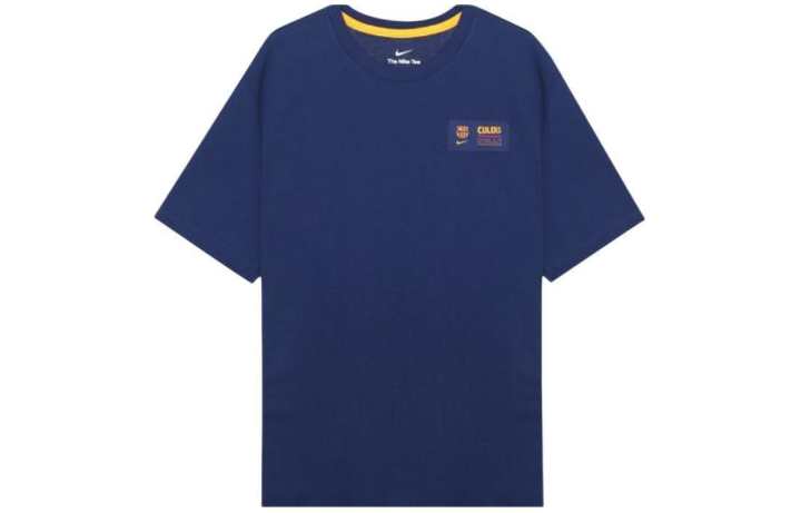 Nike Nike T Shirts Men's Blue Crew Neck Moderate