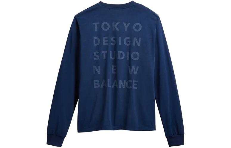 New Balance New Balance TOKYO DESIGN STUDIO T Shirts Unisex Blue Crew Neck Moderate Straight Fit