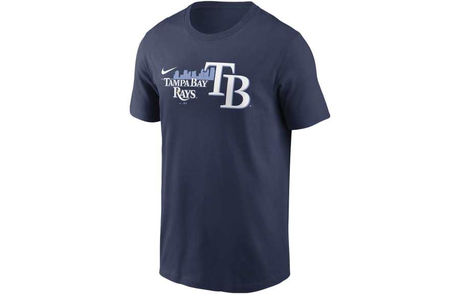 Nike Nike T Shirts Men's Marine Blue Crew Neck Moderate Straight Fit