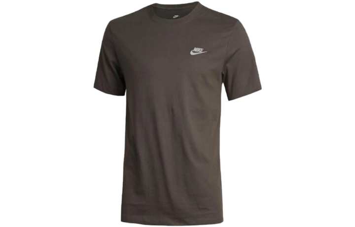 Nike Nike T Shirts Men's Brown Crew Neck Moderate Straight Fit