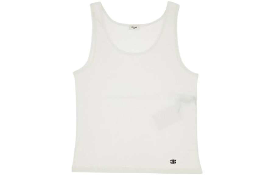 CELINE CELINE Triomphe Tank Top In Silk Jersey