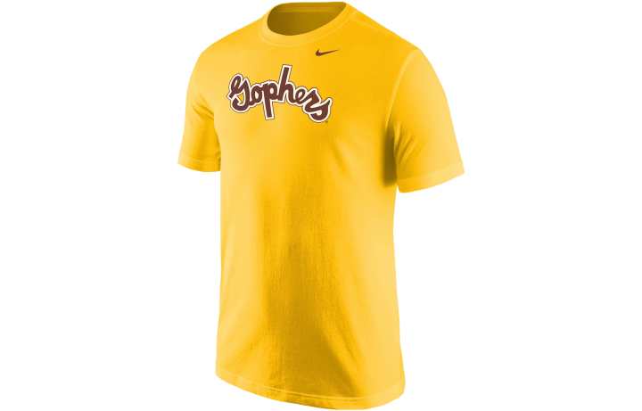 Nike Nike T Shirts Men's Yellow Crew Neck Moderate Straight Fit