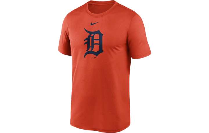 Nike Nike Detroit Tigers Logo Men's Nike Dri FIT Mlb Hooded T Shirt