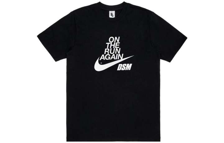 Nike Nike T Shirts Men's Black Crew Neck Moderate