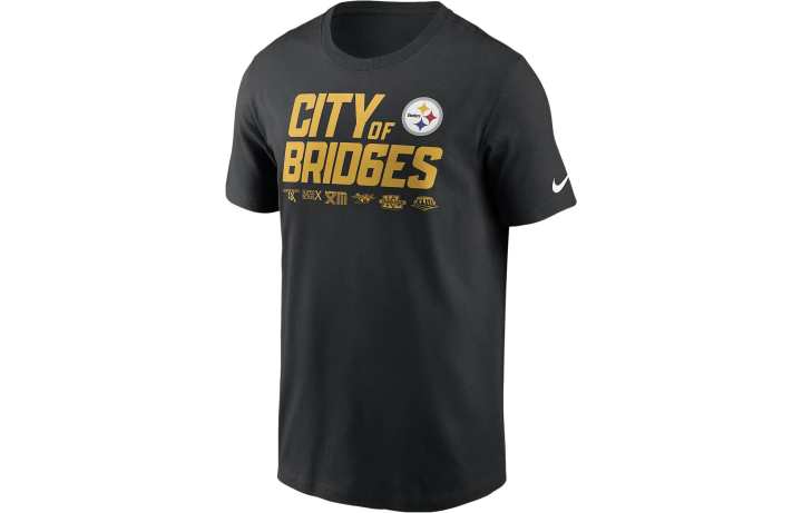 Nike Nike X NFL T Shirts Men's Black Crew Neck Moderate Straight Fit