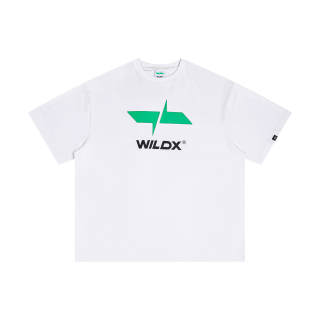 WILDX Summer Basic LOGO Short Sleeved T Shirts Unisex