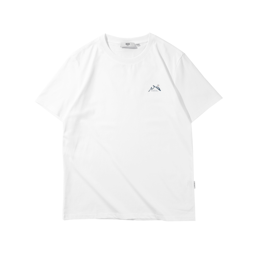 HLA T Shirts Men's Crew Neck Moderate