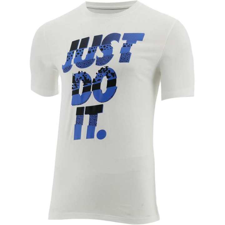 Nike Nike T Shirts Men's White Crew Neck Moderate Straight Fit