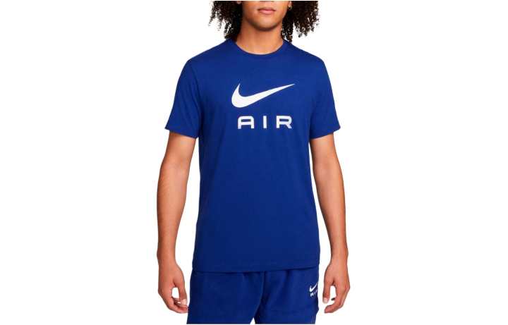 Nike Nike T Shirts Men's Blue Crew Neck Moderate Straight Fit