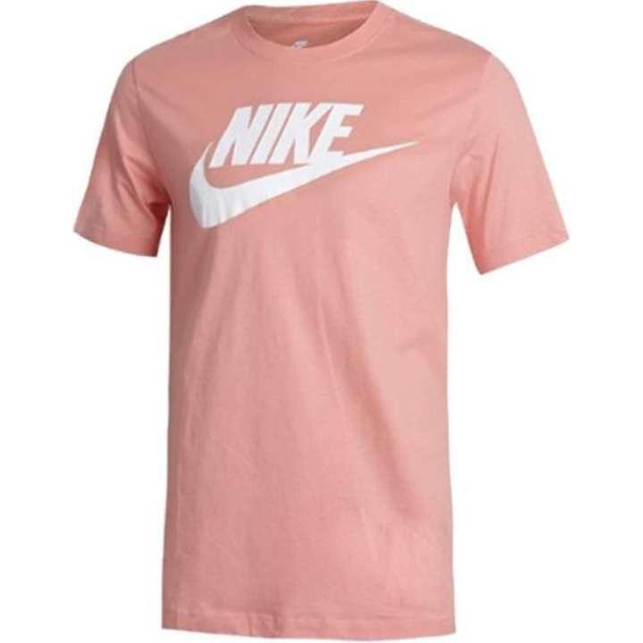 Nike Nike T Shirts Men's Pink Crew Neck Moderate Straight Fit