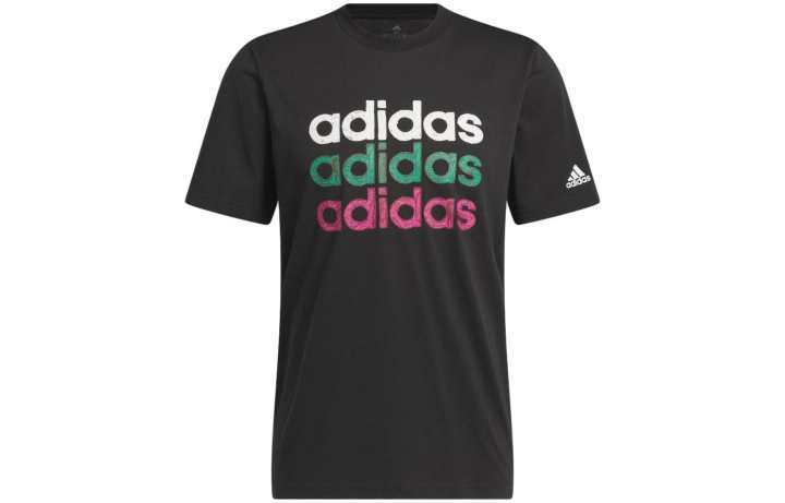 Adidas Adidas Short Sleeved T Shirts Japan Version Men's Black