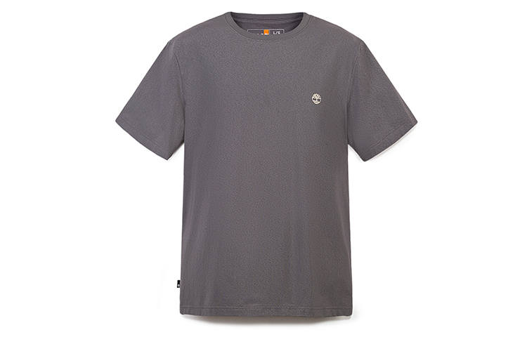 Timberland T Shirts Men's Gray Crew Neck Moderate Straight Fit